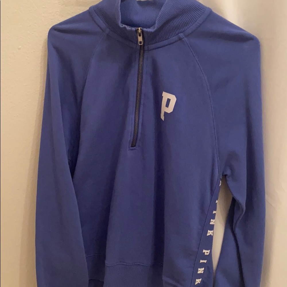 Pink Victoria secret quarter zip jacket